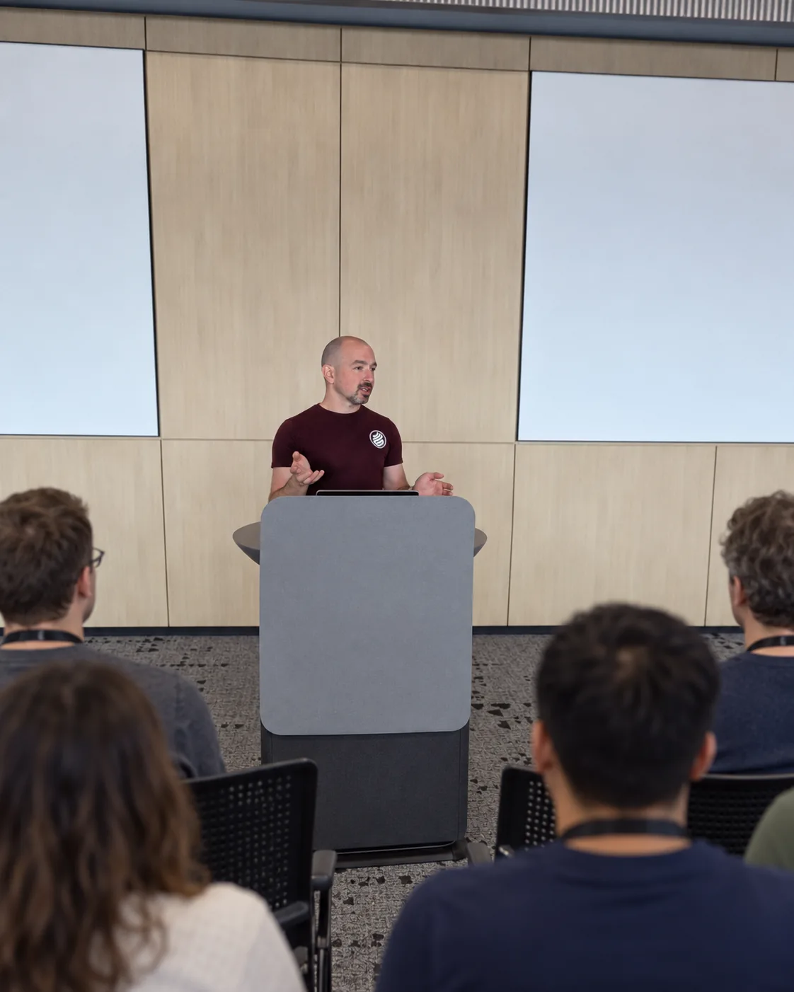 Dave Martelli speaking to an audience